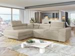 Ecksofa Torezio Beige - Ecke davorstehend links