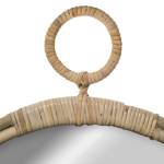 Miroir mural Beige - Fibres naturelles - 38 x 38 x 2 cm