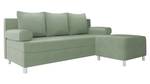 Schlafsofa Dover mit Polsterhocker Mint