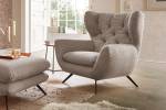 Fauteuil CHARME Cord Taupe