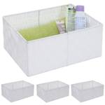 Panier de rangement C37 (4 pcs) Blanc - Matière plastique - 31 x 14 x 23 cm