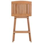 Barhocker 4er Set D6123 Braun - Massivholz - 75 x 40 x 35 cm