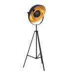 Tripod Stehlampe Sunflower Noir - Doré - Métal - 30 x 163 x 30 cm