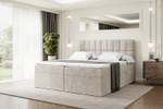 Boxspringbett MIAMI Ecru - Breite: 180 cm - H4