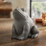 Figur Frosch Schwarz - Naturfaser - 8 x 17 x 12 cm