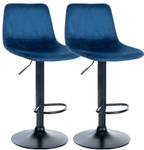 Tabouret de bar Divo Lot de 2 Bleu