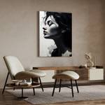 Image Canvas PORTRAIT Visage Peinture 40 x 60 x 60 cm