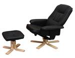 Relaxsessel M56 mit Hocker Schwarz