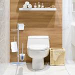 WC-Garnitur universal Silber - Metall - Kunststoff - 33 x 87 x 18 cm