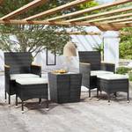 Garten Bistro Set (5-teilig) 3012962-1 Schwarz - Braun