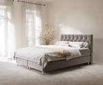 Boxspringbett Otus Taupe - Breite: 180 cm