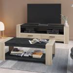 Meuble TV Sheffield Marron - Bois manufacturé - 44 x 47 x 152 cm