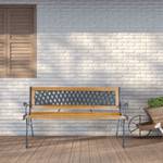 Banc de jardin 423985 Marron - Bois manufacturé - 126 x 73 x 52 cm