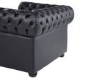 Sessel CHESTERFIELD Schwarz - Braun - 108 x 70 x 77 cm