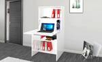 Bureau Ddossen Blanc - Bois manufacturé - 70 x 140 x 35 cm