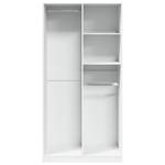 Kleiderschrank 298537-4 Weiß - Breite: 100 cm