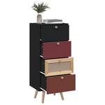 Highboard DE7997 Schwarz - Holzwerkstoff - 30 x 95 x 40 cm