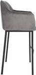 Tabouret de bar Damaso Lot de 2 Noir