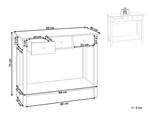 Konsolentisch GALVA Weiß - Holzwerkstoff - 90 x 75 x 40 cm