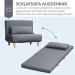 Schlafsofa Sofabett 839-023 Grau - Massivholz - 95 x 80 x 95 cm