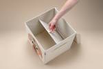Lifeney Aufbewahrungsbox mit Deckel Hund Kunststoff - 35 x 33 x 4 cm