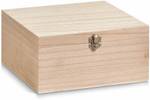 Aufbewahrungsbox aus Holz Beige - Massivholz - 23 x 11 x 23 cm