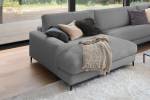 Sofa CARA Wohnlandschaft U-Form Cord Grau