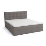 Boxspringbett Doppelbett Elegante Grau - Breite: 140 cm