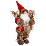 Weihnachtsmann Figur, Kunststoff, 30 cm Textil - 18 x 30 x 12 cm
