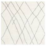 Tapis épais Lachen Fence Blanc crème - 125 x 125 cm