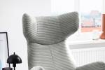 Fauteuil LOTTE Cord Gris lumineux