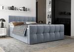 Boxspringbett NATHIE 160x200 Monolith 70 Hellblau