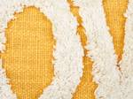 Coussin décoratif LOVE Jaune - Fibres naturelles - 30 x 4 x 50 cm