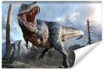 Papier Peint DINOSAURE Nuages Rochers 3D 520 x 318 x 318 cm