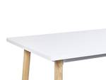 Table de salle à manger CHAVES Marron - Blanc - Bois manufacturé - 50 x 90 x 110 cm