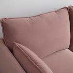 Ecksofa ROSA Pink - Metall - Textil - 226 x 84 x 163 cm