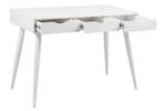 Bureau Nula Blanc - En partie en bois massif - 110 x 77 x 50 cm