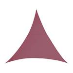 Voile d'ombrage triangle PES rouge foncé 300 x 245 cm