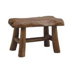 Tabouret japonais Bois massif - 45 x 30 x 26 cm