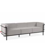 Gartensofa TRIGLO Dunkelgrau - Hellgrau - Breite: 229 cm