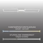 LED Deckenleuchte ASMIN Silber - Metall - 110 x 6 x 110 cm