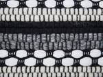 Pouf GUNTUR Noir - Blanc - Fibres naturelles - 41 x 41 x 41 cm