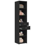 Highboard DE2594 Schwarz - Holzwerkstoff - 43 x 185 x 40 cm