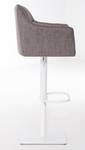 Tabouret de bar Damaso Lot de 2 Gris - Blanc