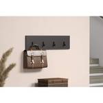 Wandgarderobe Esteban Grau - Holz teilmassiv - 80 x 20 x 2 cm