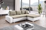 Ecksofa TEDY Beige - Weiß