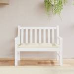 Coussin de banc de jardin Blanc crème - Profondeur : 100 cm