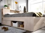 Bettrahmen LEANDRE Beige - Holzwerkstoff - 149 x 95 x 218 cm