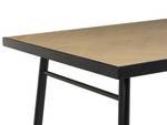 Table de salle à manger IVORIE Noir - Marron - Bois manufacturé - 180 x 80 x 90 cm