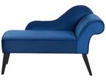 Chaiselongue BIARRITZ Blau - Marineblau - Armlehne davorstehend links - Ecke davorstehend rechts